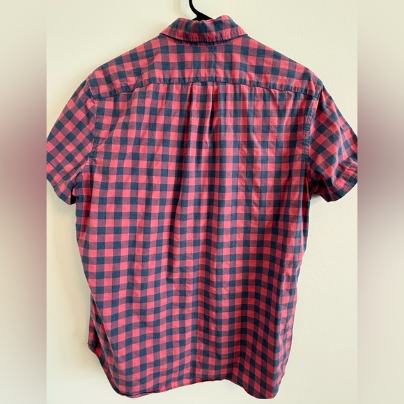 J. Crew Pink and Blue Casual Button Down Shirt - Picture 2 of 3